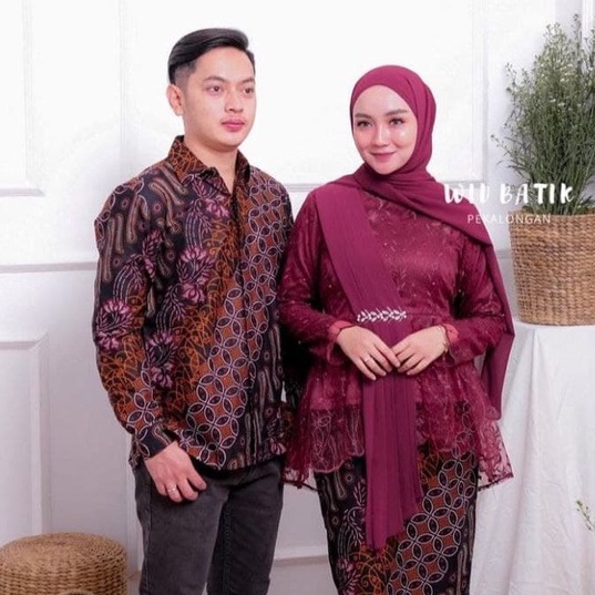 KEBAYA BROKAT COUPLE / KEBAYA BRUKAT PASANGAN / BAJU TUNANGAN / BAJU KONDANGAN / WIDBATIK / MODREN