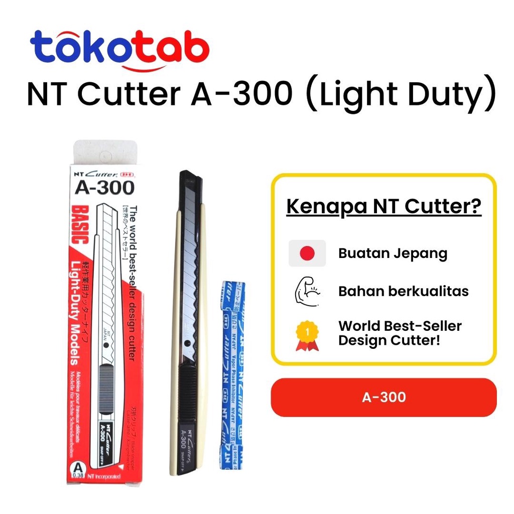 

Tokotab - Cutter NT Pemotong Kertas Pisau Kertas NT A-300