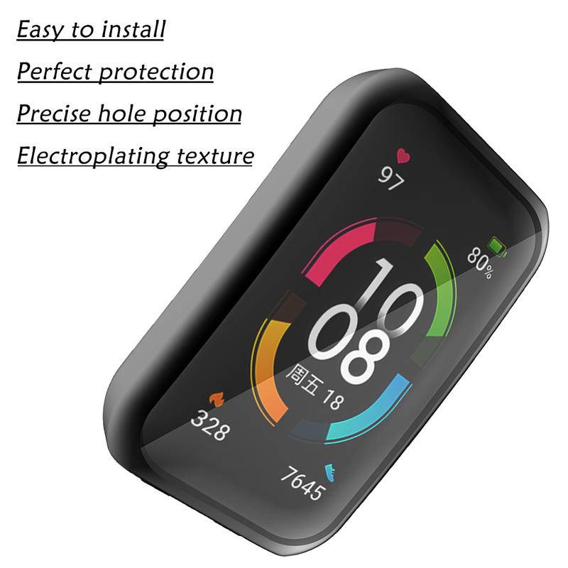 Soft Case Tpu Ultra Slim Bumper Pelindung Layar Smartwatch Huawei Honor Band 6 Pro Watch Fit Es Watch6