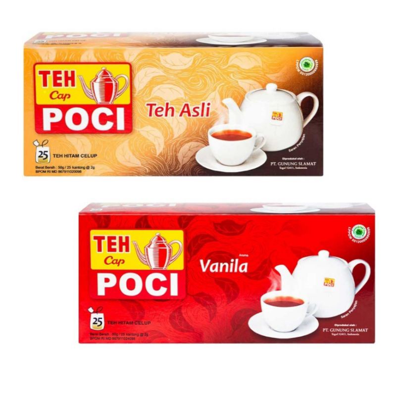 

TehPOCI Teh cap Poci Celup Asli Vanila box isi 25s