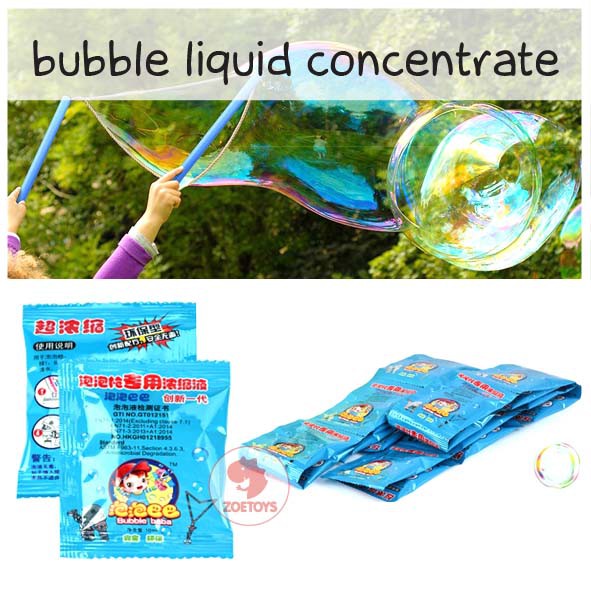 Zoetoys Bubble Liquid Concentrate | Refill Isi Ulang Mainan Gelembung Camera Water Gun Toy Saset Sachet Biang Konsentrat Liquid | Edukasi Anak