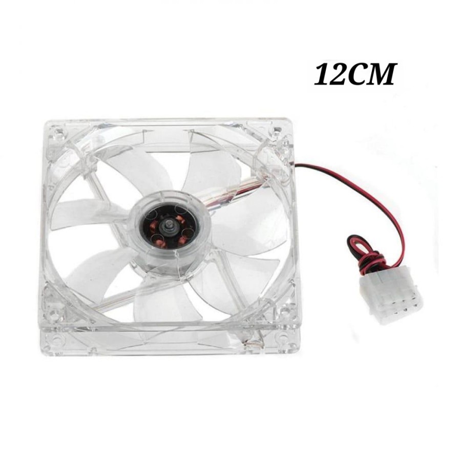 Fan CPU / Kipas CPU Transparan Lampu LED 12cm