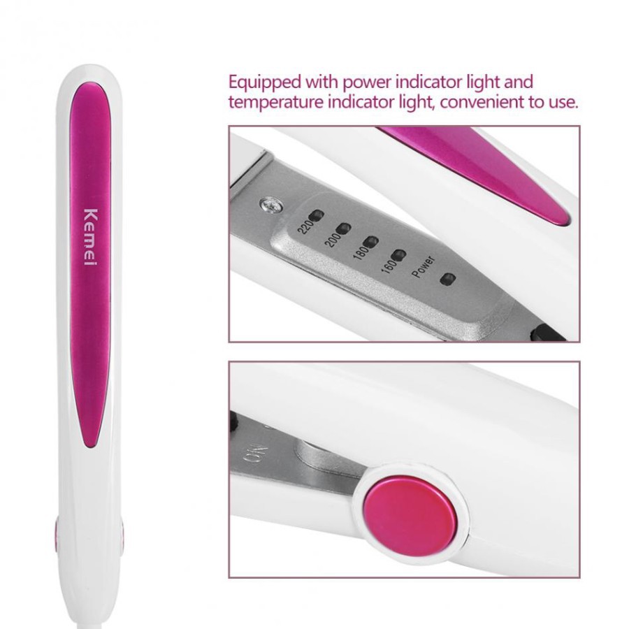 Kemei KM-532 Catokan Rambut Alat Catok 2 in 1 Professional Hair Straightener Kemei KM 532