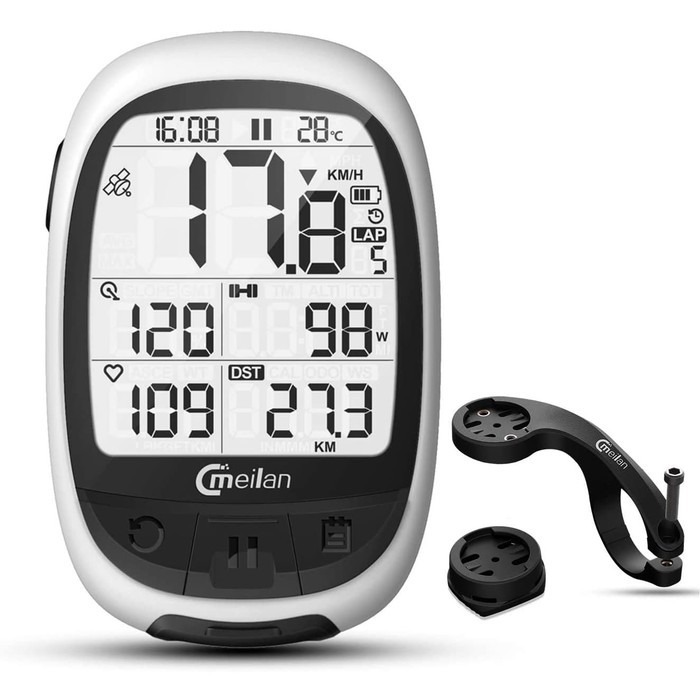 Meilan M2 GPS speedometer sepeda bisa ANT BLUETOOTH STRAVA SUPPORT HR