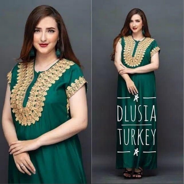 DASTER RENDA ARAB DLUSIA TURKEY  Daster Renda  Daster Renda Busui  Daster Zipper Daily