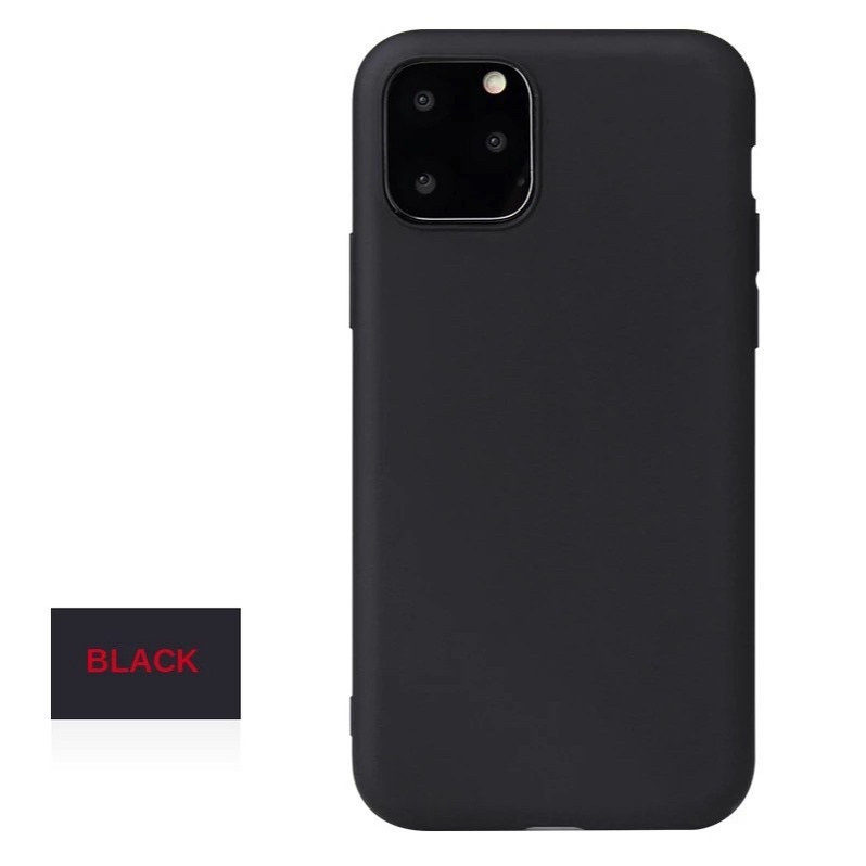 Iphone 11 Casing Ultra Slim Polos Hitam Lentur