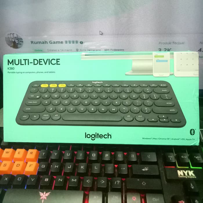 Keyboard Logitech K380 Original- Keyboard BT Bluetooth Keyboard Hp Tab