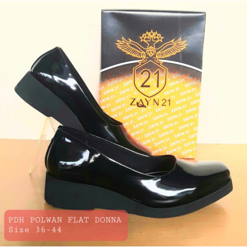 Sepatu pdh wanita bhayangkari sol tebal