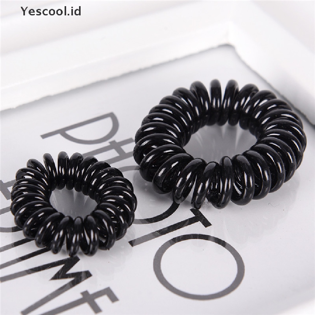 【Yescool】 10 PCS Elastic Telephone Wire Cord Head Ties Hair Band Rope Ponytail Jewelry .