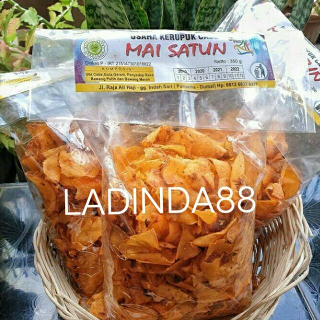 

KERUPUK CABE MAI SATUN KHAS KOTA DUMAI (UKURAN BESAR) FREE PACKING DUS