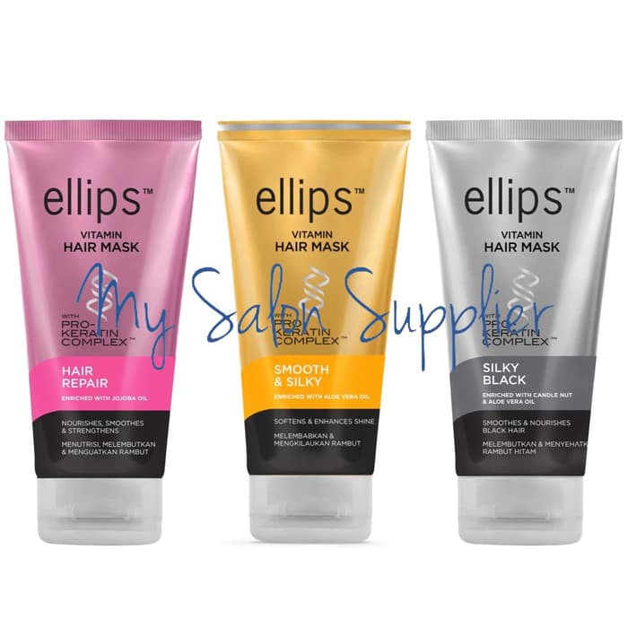 Ellips Vitamin Hair Mask Pro Keratin Complex 120g / Masker Rambut