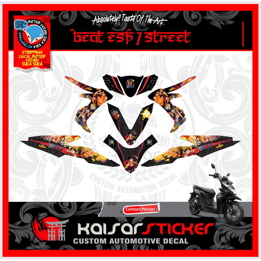 Sticker Decal Motor Full Body Beat Street / Beat Esp one piece