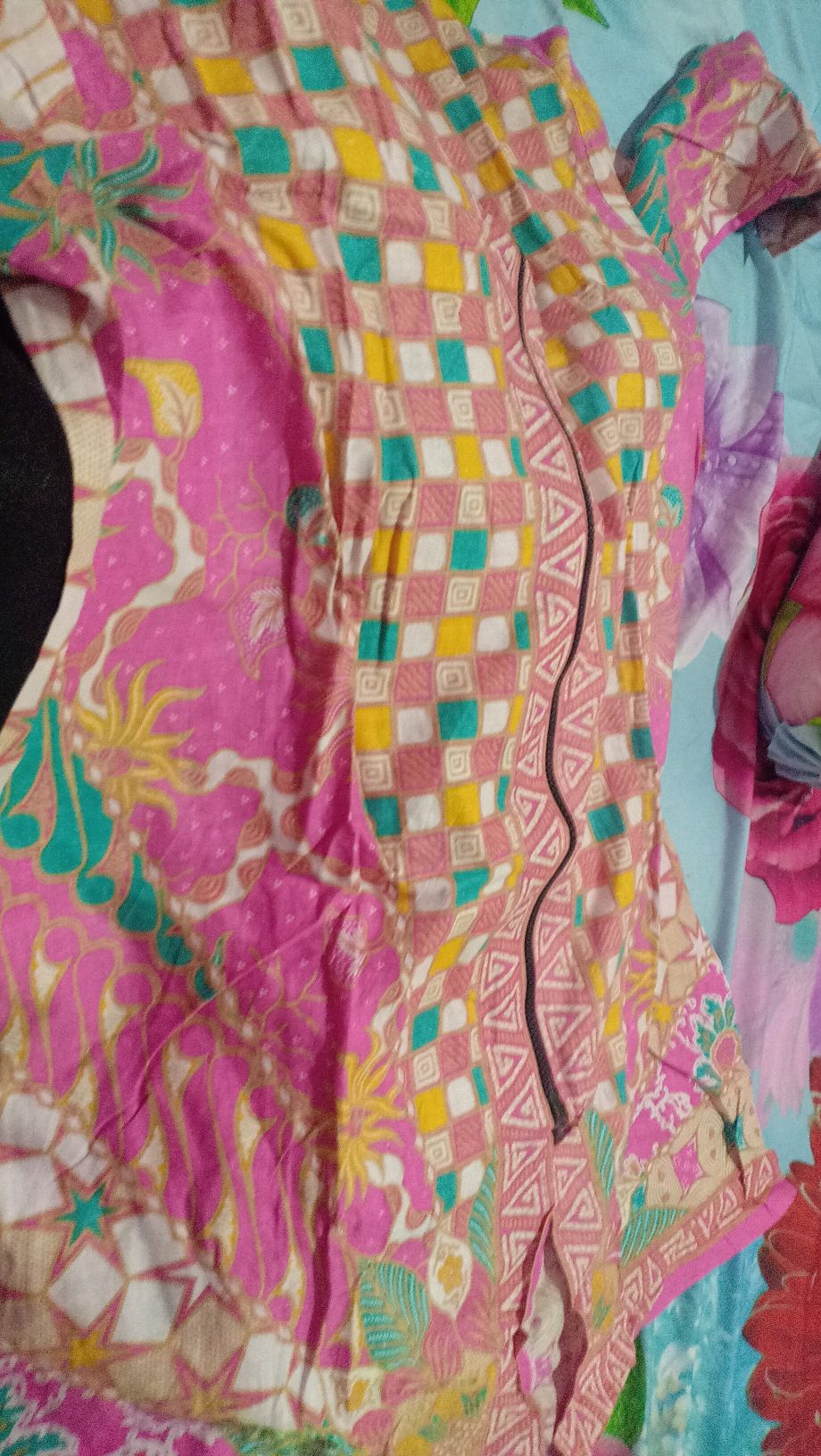 Terlaris Serut Genes Jelita Tunic Navbor Yelbor Whitbor Creambor Tunik Batik Modern Hrb030 Dolbi Dob