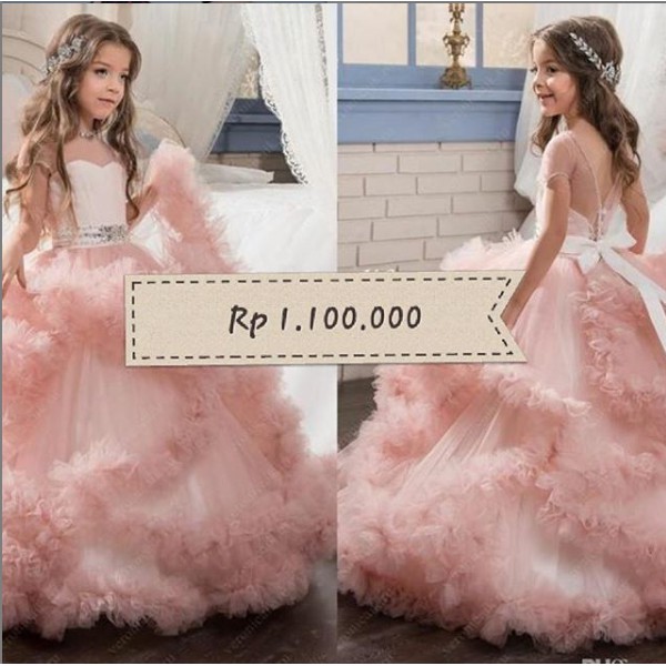 gaun pendamping pengantin anak   / GAUN ANAK  RAFFLE / PESTA  ANAK  ANAK