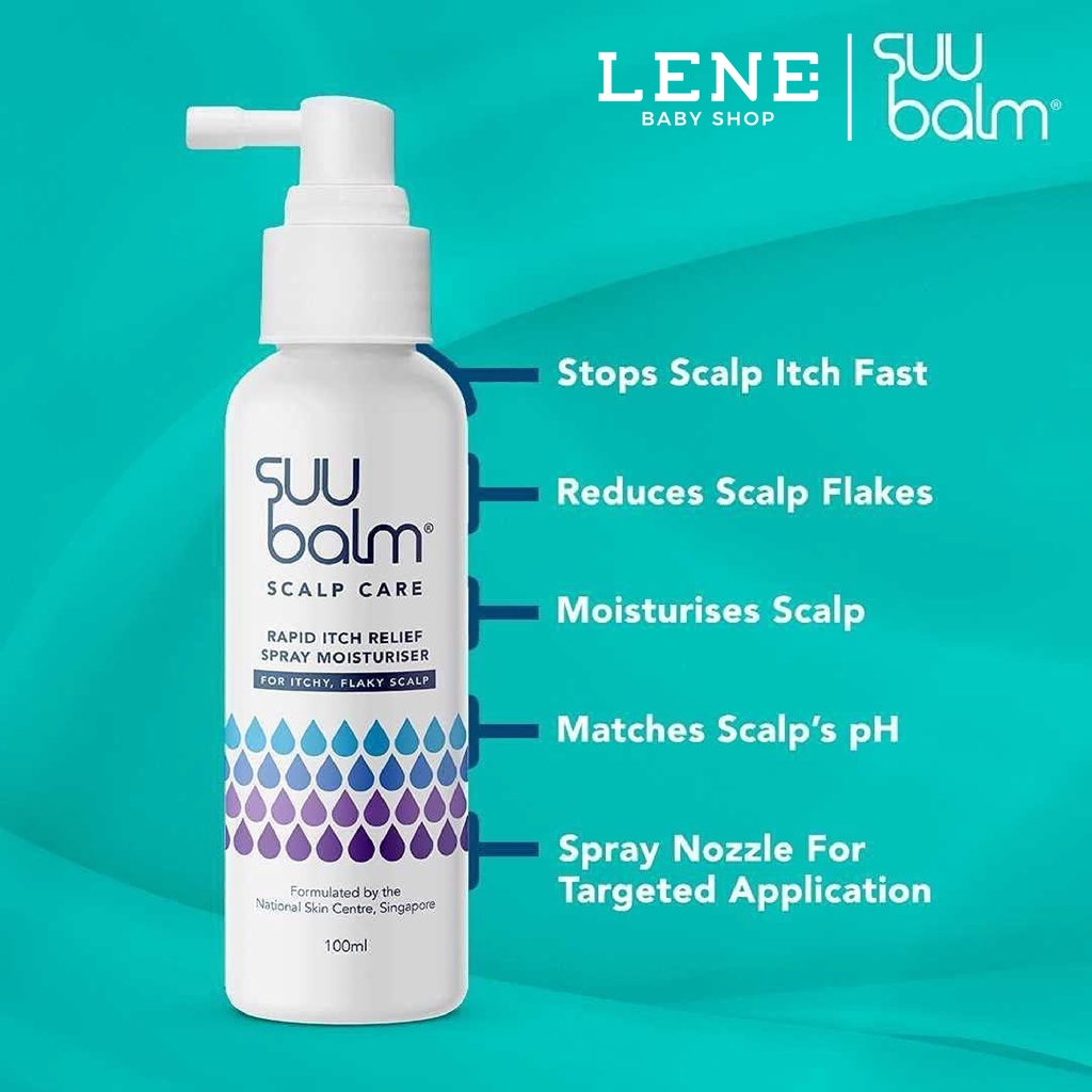 Suu Balm Scalp Care Rapid Itch Relief Spray Moisturiser 100ml