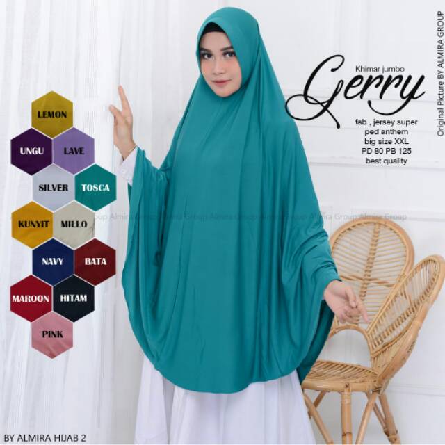 Gerry khimar jumbo by almira hijab 2