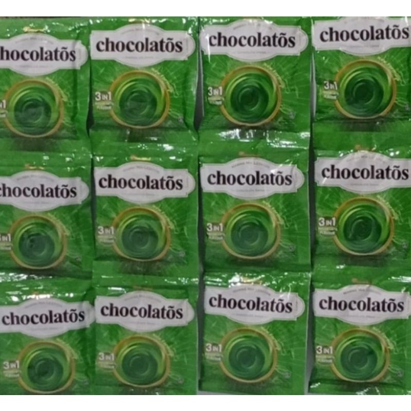 

CHOCOLATOS 3IN1 MINUMAN COKLAT ITALIA AROMA MATCHA LATTE RENTENG 10 SACHET X24 GRAM