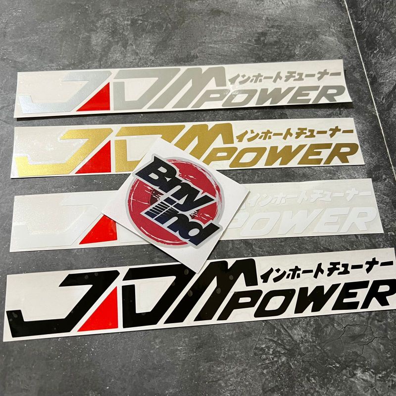 STICKER JDM POWER STICKER MOBIL STICKER MOTOR CUTTING