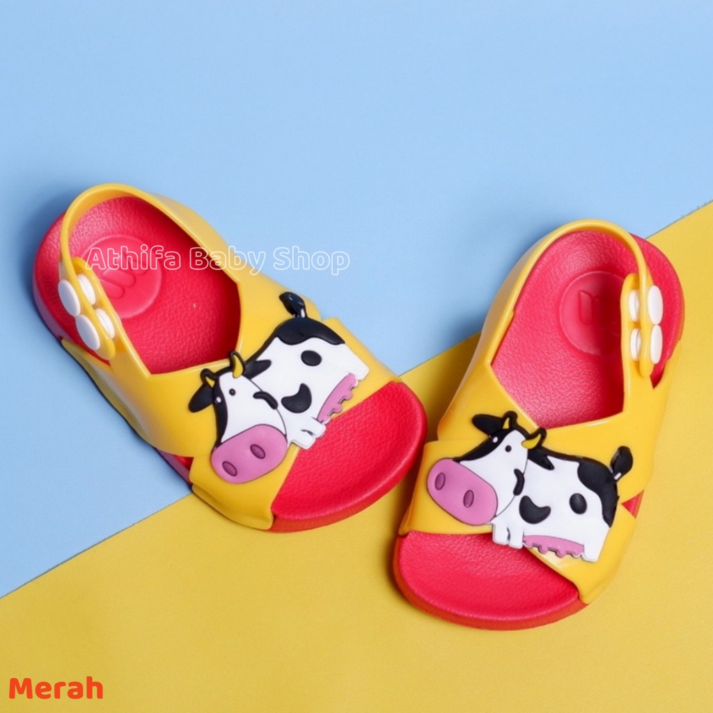 Sepatu Sandal Anak Perempuan Laki Usia 6 Bulan 1 2 3 Tahun Sendal Gunung Karet Balita Bayi Cowo Cewe