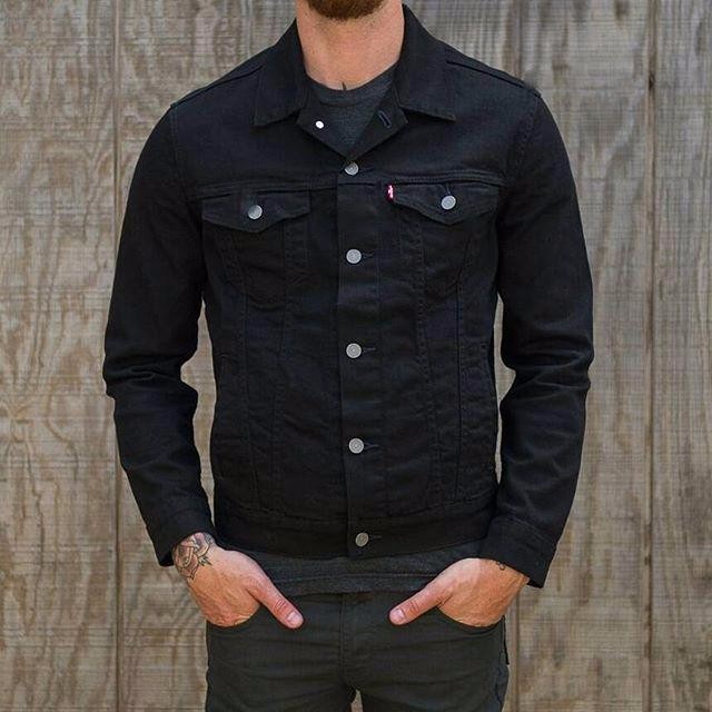 DISKON# Jaket Jeans Levis Pria - Hitam