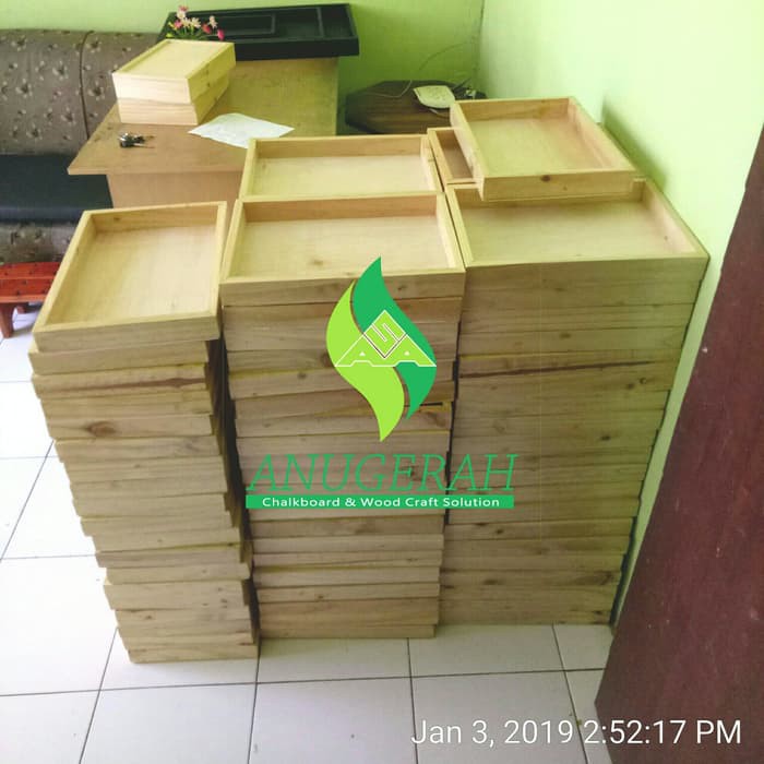 termurah 25x40cm Hampers Wooden Box seserahan kotak parcel kayu hantaran