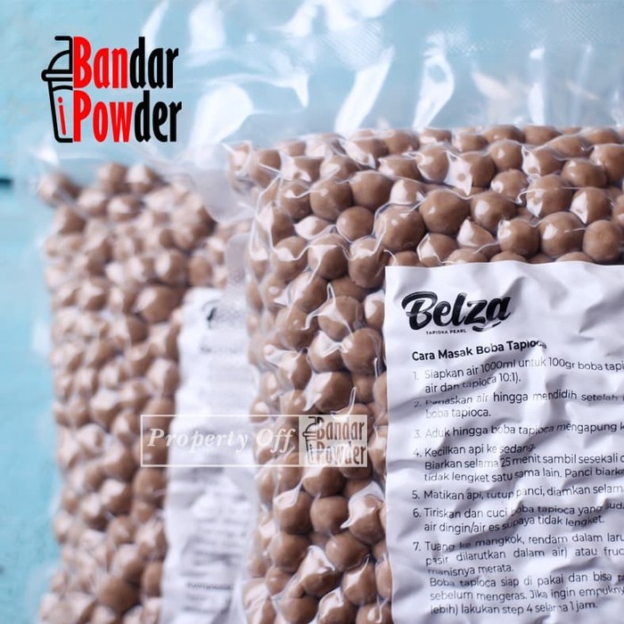 

Tapioca Pearl 1kg - Topping Minuman Bubble Drink Mutiara Tapioka Buble