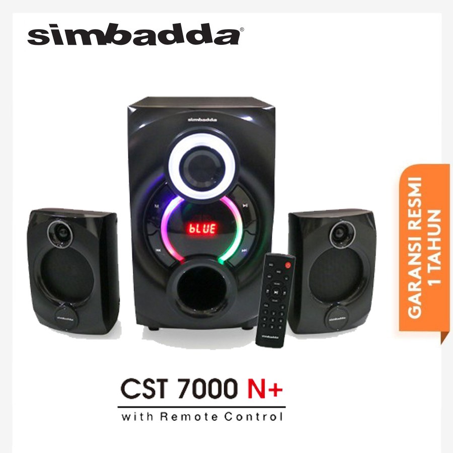 Simbadda CST 7000 N+ 2.1 Multimedia Speaker With RGB Lighting + With MIC