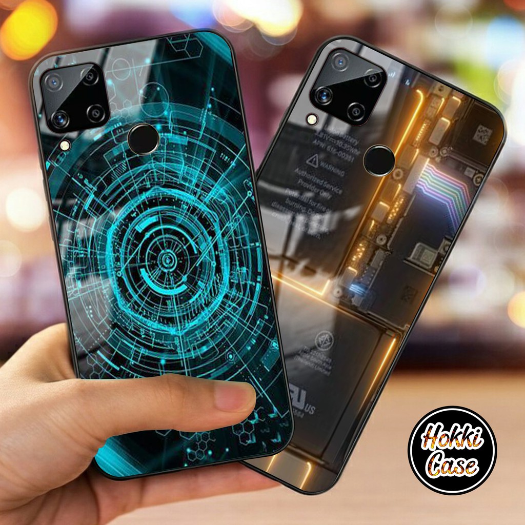 Soft Case Glass Kaca Realme Narzo 30a narzo 20 c12 kesing kaca realme narzo 30a Case Terbaru [485]