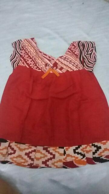 Daster Batik Anak Lengan Pendek,baju Batik Anak Grosir Murah Lucu