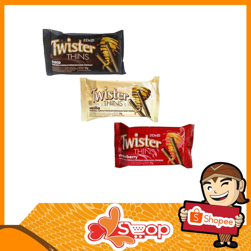 

Biskuit Wafer TWISTER 15GR THINS