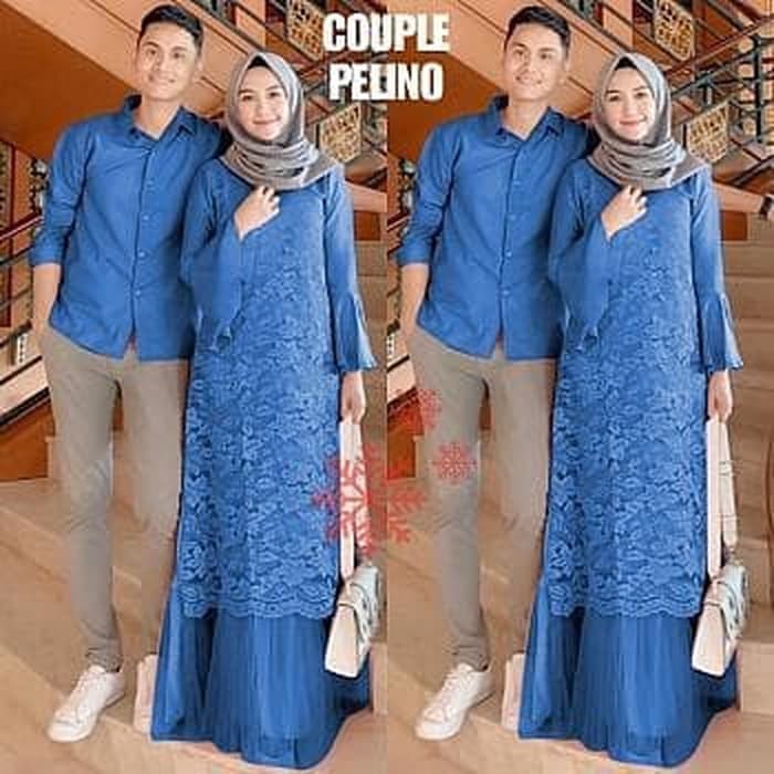 GAMIS PESTA BROKAT BENHUR GAMIS COUPLE / CP ALEXA PELINO       Terusan