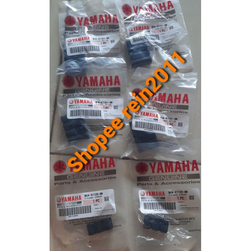 KARET ABSOREBER KARET PEREDAM BLOK MESIN RX KING RXK ASLI ORI YAMAHA 3KA E1161 00 ( 4PCS ) &amp; 3KA E1129 00 (2PCS)