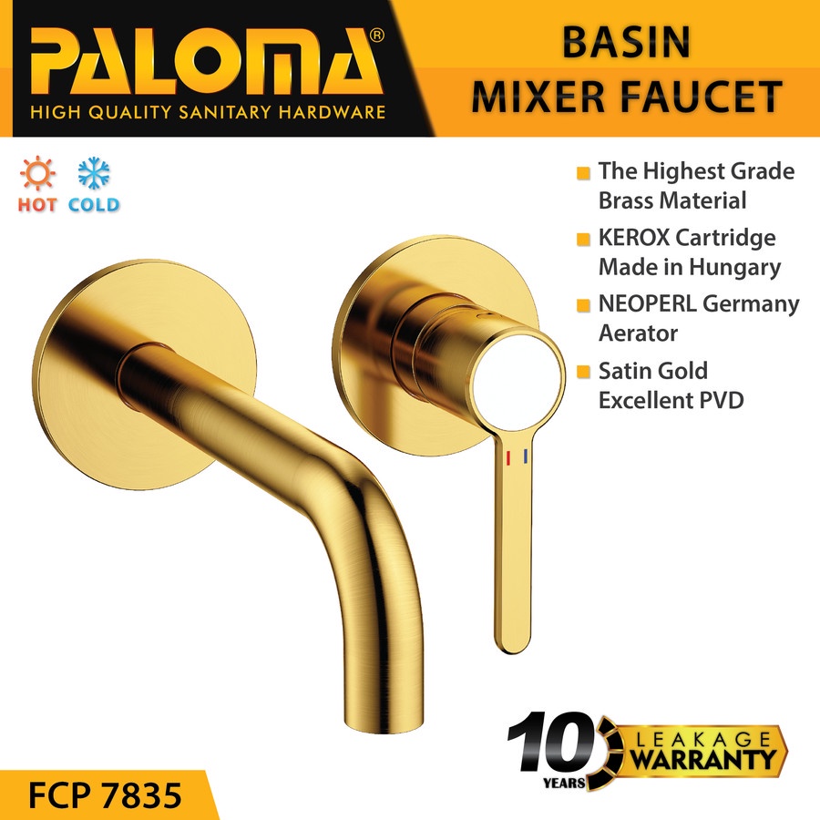 PALOMA FCP 7835 Keran Mixer Wastafel Cuci Tangan Panas Dingin Kran Air