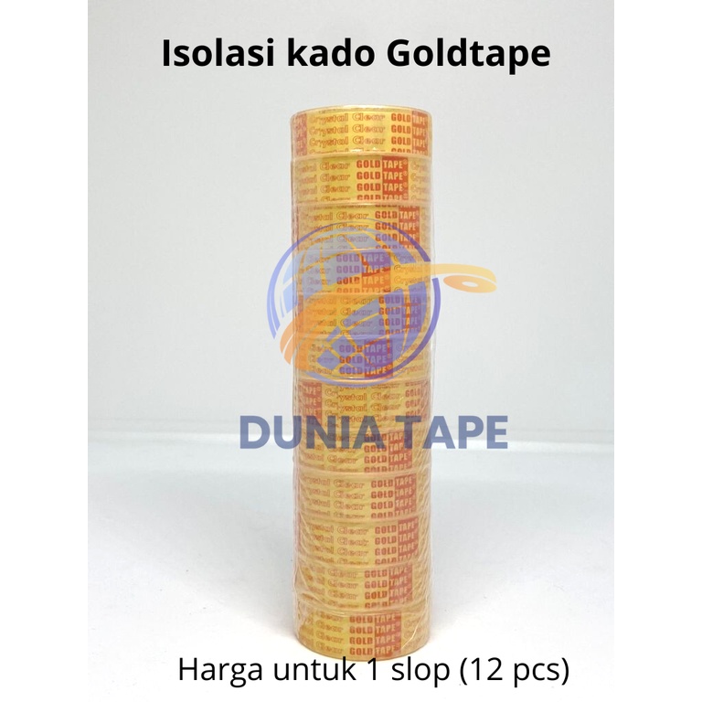 

Isolasi 1/2 inch x 7 yard gold tape / solatip kado goldtape/ isolatip