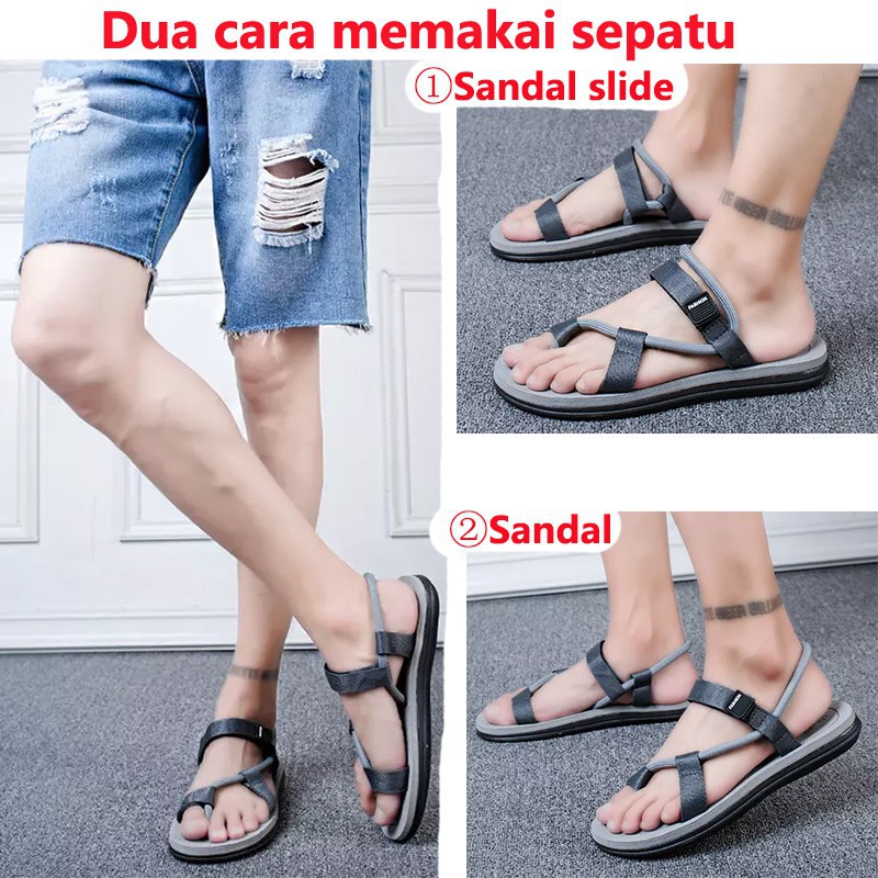 SANDAL GUNUNG PRIA SANDAL OUTDOOR SANDAL ADVENTURE SANDAL PRIA LOOK UP SLOP TALI SANDAL GUNUNG MURAH