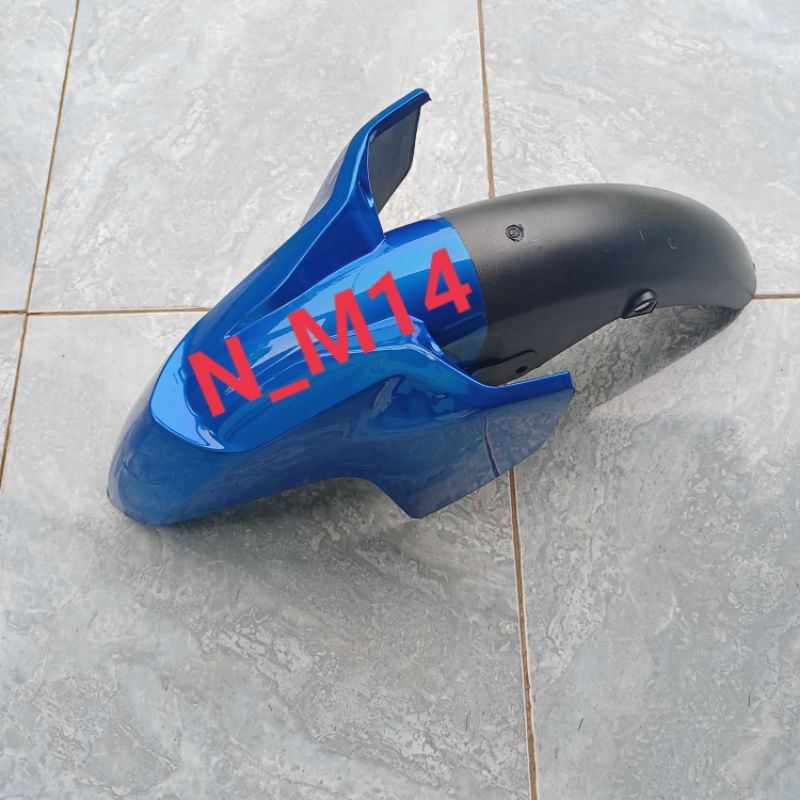 Spakbor depan Jupiter MX new 135 biru