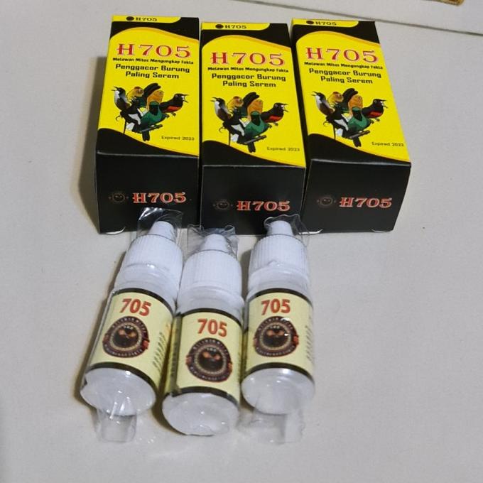TERLARIS H705 penggacor burung untuk harian 3 botol .Asli cabang 705 Net Murah