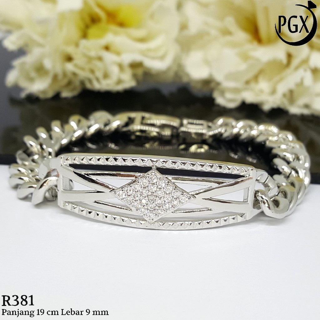 PGX Gelang Tangan Xuping Wanita Perhiasan Lapis Emas Aksesoris Fashion Premium - R381