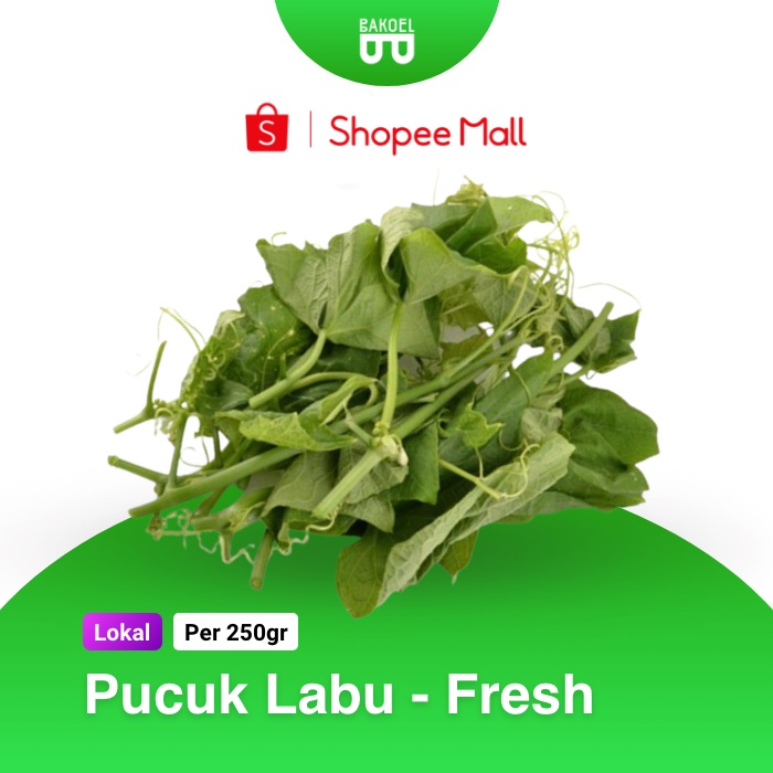 

Pucuk Labu / Daun Labu Siam - Bakoel Sayur Online