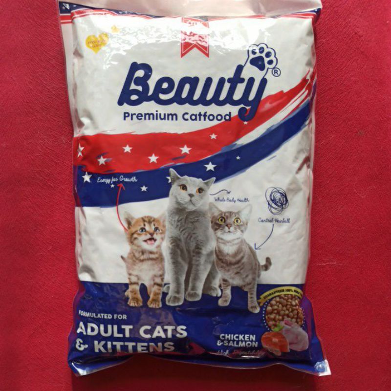 Beauty cat food kemasan repack 1 kg