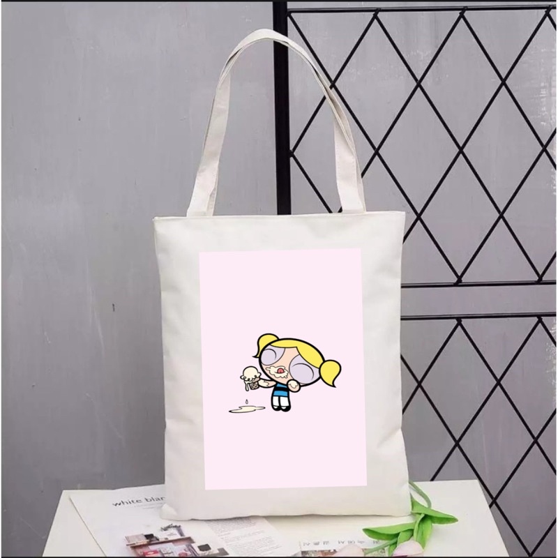 TAS TOTEBAG WANITA TOTE CUSTOM (PAKAI PEREKAT/VELCRO) PART 1