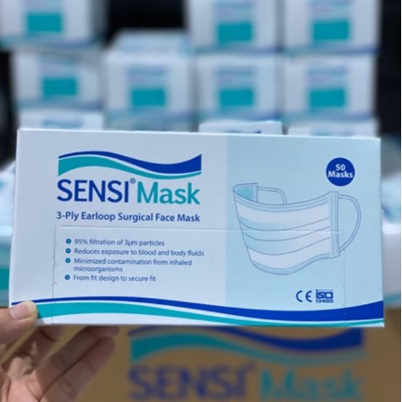 SENSI Mask Earloop 3 ply isi 50 pcs Cantol Kuping