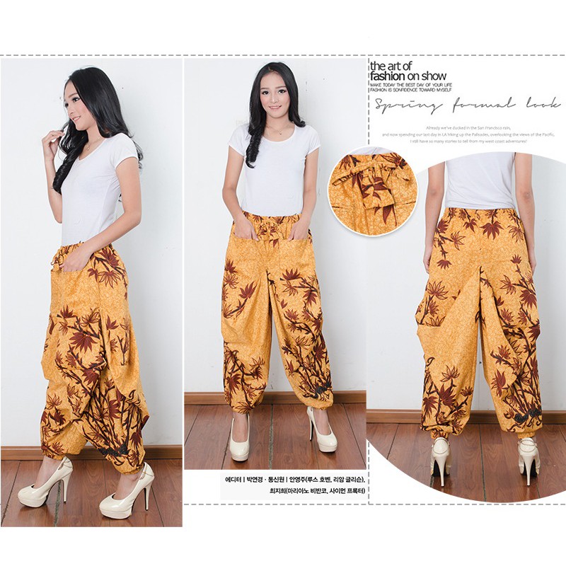 SB Collection Celana Panjang Viora Longpants Aladin Joger Batik Wanita