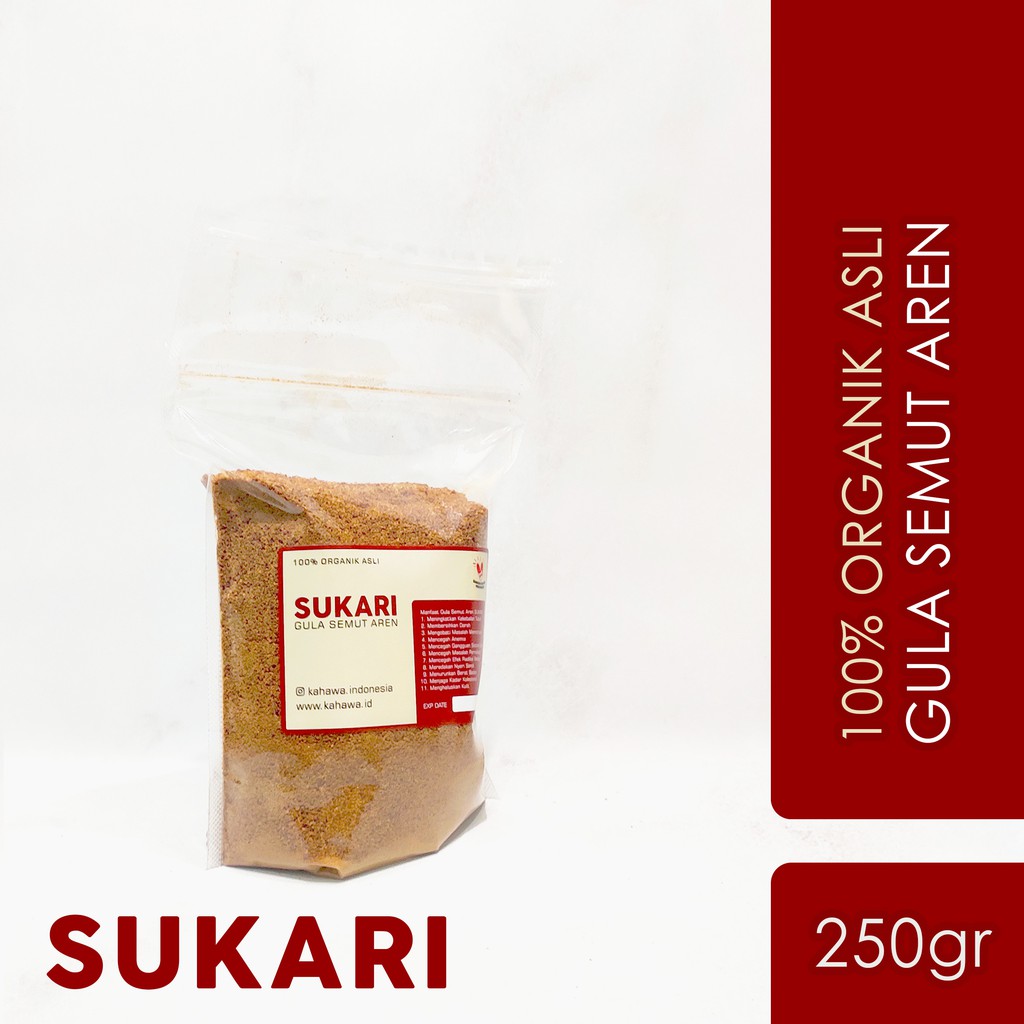 

Gula Aren Semut 250gr Organik MURNI tanpa campuran - Sukari by Kahawa Indonesia | Kristal / COD