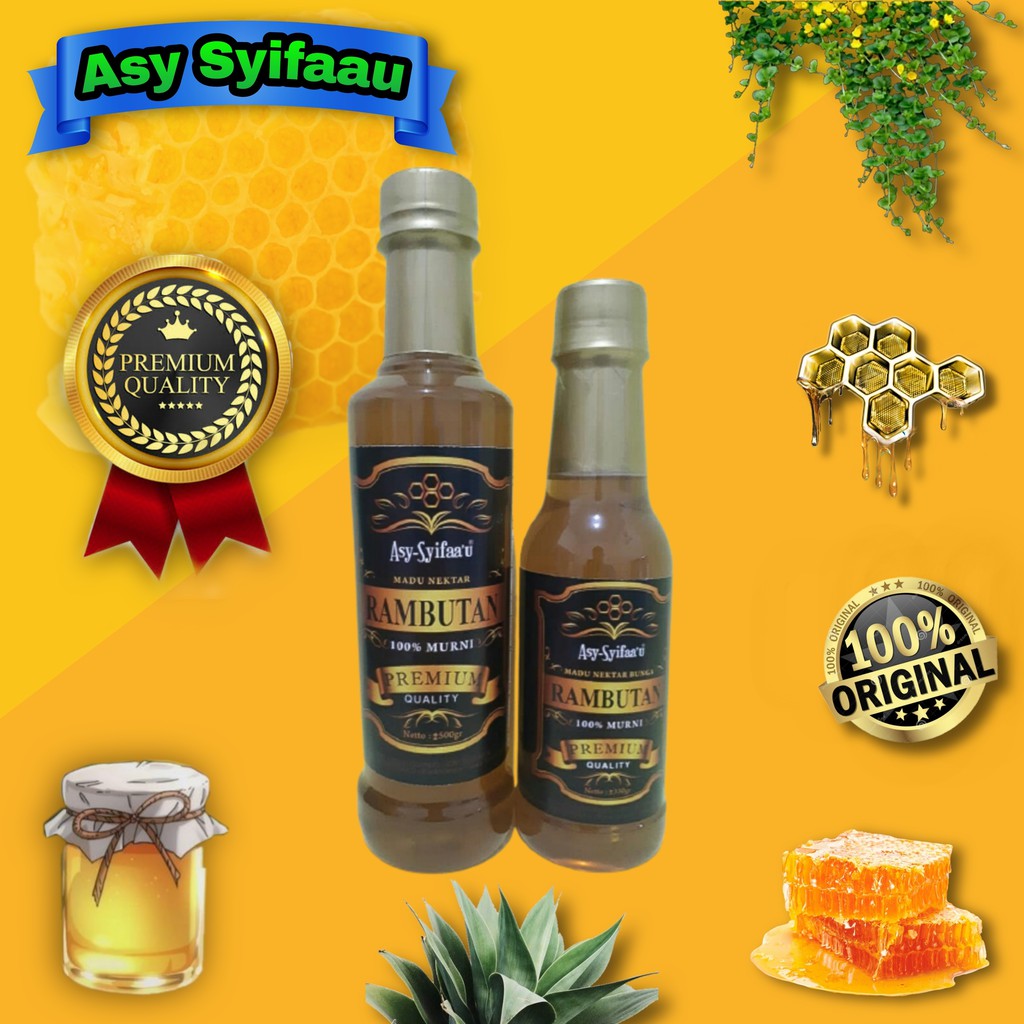 

[Versi Premium] Madu Murni Nektar Rambutan Asy Syifaau Madu Madu Asli Madu Murni Madu Murni Asli