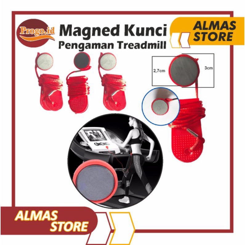 Magnet Safety Lock Kunci Pengaman Treadmill Safety Key Treadmill Baru