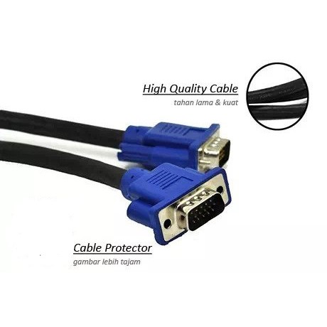 kabel vga 5m standard - monitor Cable display vga 5 meter