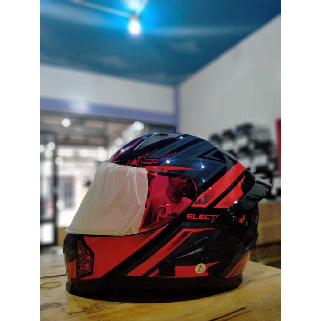 Helm Snail FFS1 Electric Red Glosy