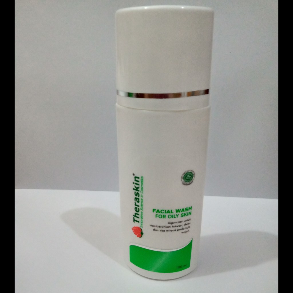 Facial wash oily - theraskin facial wash oily - Sabun kulit berminyak