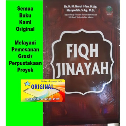Fiqh Jinayah - Fiqih- Fikih - M Nurul Irfan - Masyrofah -AMZ ORIGINAL